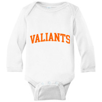 Valiants Arch Athletic College University Alumni Style T Shirt Long Sleeve Baby Bodysuit | Artistshot