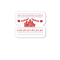 Ugly Christmas Sweater For Guitaris Sticker | Artistshot