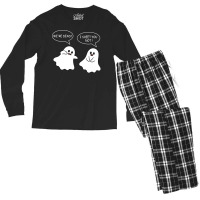 We Re Dead I Sheet You Not Funny Halloween Sayings Ghosts Men's Long Sleeve Pajama Set | Artistshot