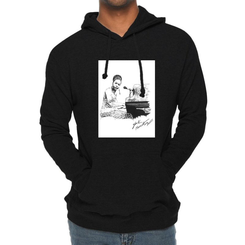 Nina S Original Ink Drawing Print Lightweight Hoodie by JamesBurges | Artistshot