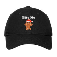 Funny Gingerbread Man Bite Me Christmas Cookie Costume T Shirt Adjustable Cap | Artistshot