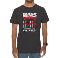 Funny Broadcast Technician Engineer Tech Gift Vintage T-shirt | Artistshot