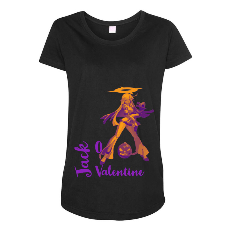 Jack O Valentine Guilty Gear Strive Maternity Scoop Neck T-shirt by CathyCooney | Artistshot