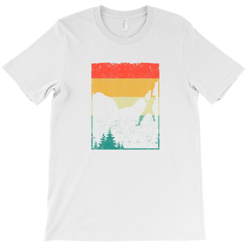 Climbing Bouldering Freeclimbing Rock Climber Retro Vintage T-shirt | Artistshot