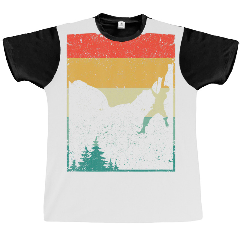 Climbing Bouldering Freeclimbing Rock Climber Retro Vintage Graphic T-shirt | Artistshot