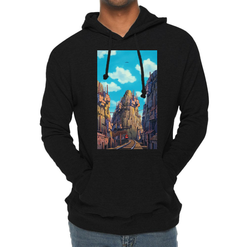 Laputa Scenery Lightweight Hoodie | Artistshot