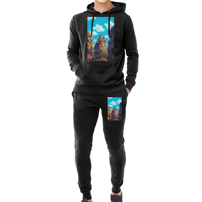 Laputa Scenery Hoodie & Jogger Set | Artistshot