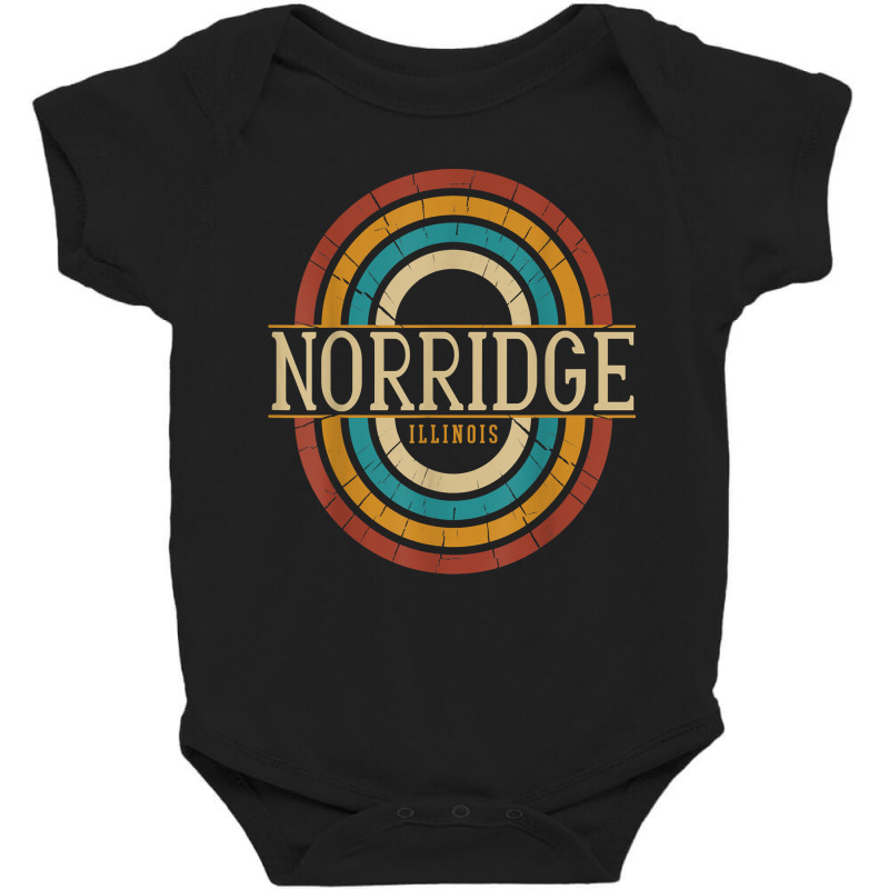 Vintage Retro Norridge Illinois Il Women Men Souvenirs T Shirt Baby Bodysuit by tawny4okburd | Artistshot