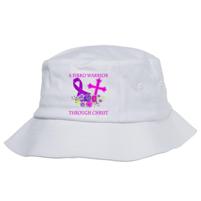 A Fibro Warrior Fibromyalgia Awareness Bucket Hat | Artistshot