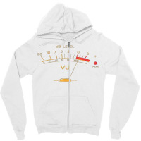 Db Level Decibel Vu Stereo Studio Recording Volume Speaker Radio Dj Pa Zipper Hoodie | Artistshot