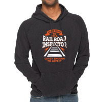 Funny Track Railroad Inspector Gift Vintage Hoodie | Artistshot