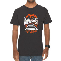 Funny Track Railroad Inspector Gift Vintage T-shirt | Artistshot