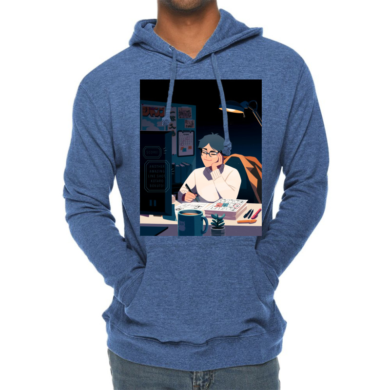 Late Night Owl Lightweight Hoodie | Artistshot