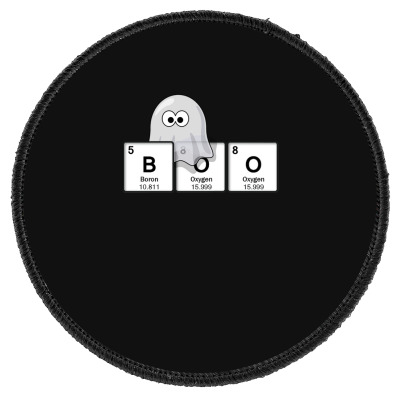 Boo Cute Ghost Design Using Elements Of The Periodic Table 1 Round ...