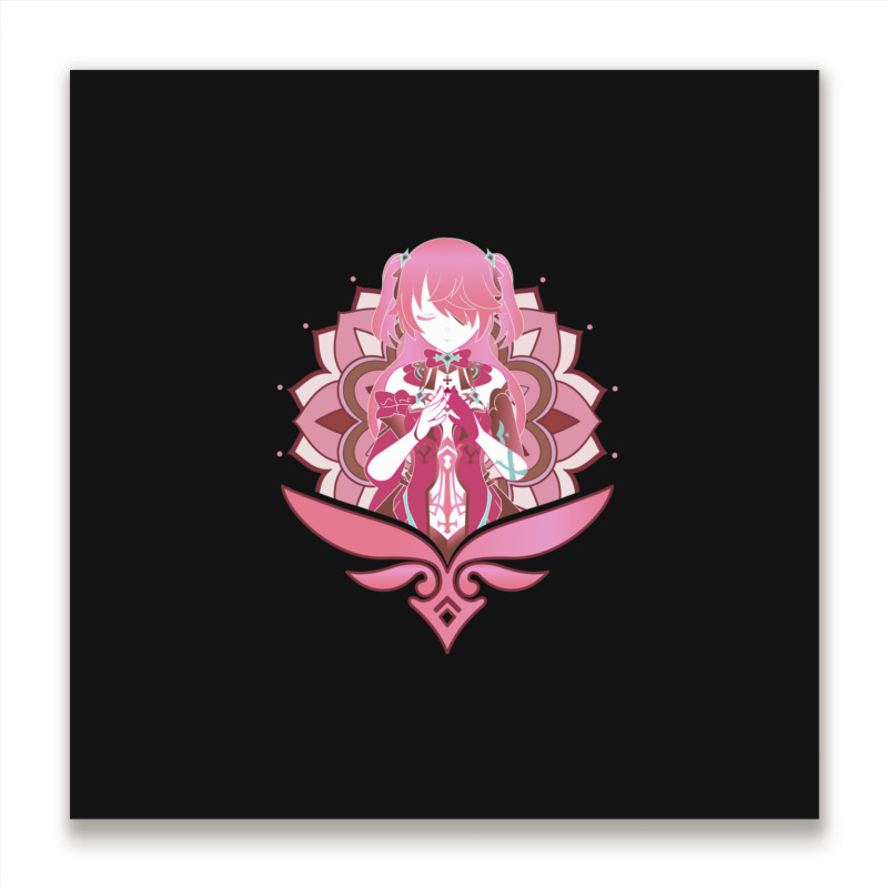 Genshin Impact Fischl Prinzessin Der Verurteilung Pink Metal Print Square by OrvilleBudiao | Artistshot