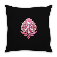 Genshin Impact Fischl Prinzessin Der Verurteilung Pink Throw Pillow | Artistshot