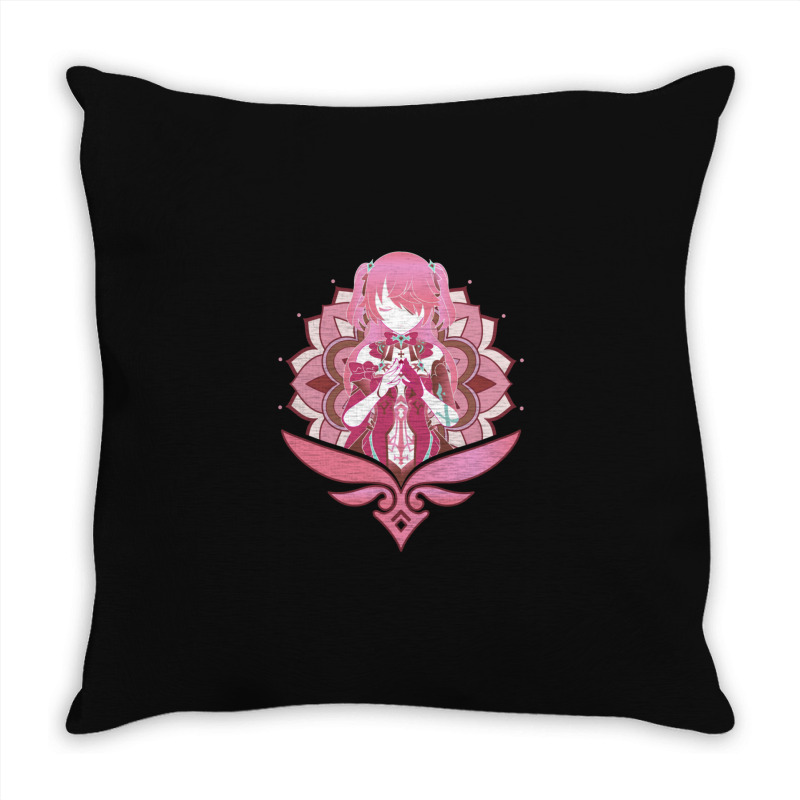 Genshin Impact Fischl Prinzessin Der Verurteilung Pink Throw Pillow by OrvilleBudiao | Artistshot