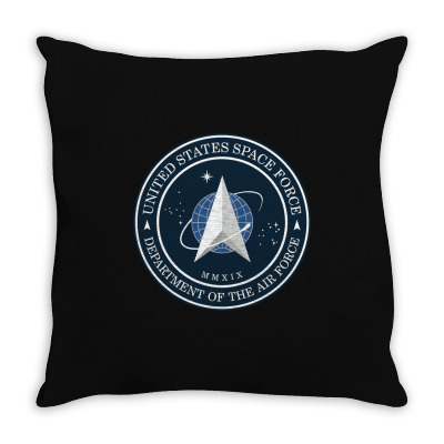 Space Force Logo Throw Pillow Designed By Delicous