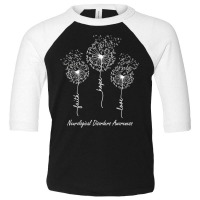 Neurological Disorders Awareness Faith Hope Love Dandelion T Shirt Toddler 3/4 Sleeve Tee | Artistshot