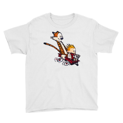 Calvin&hobbes Racing Youth Tee Designed By Shirt1na