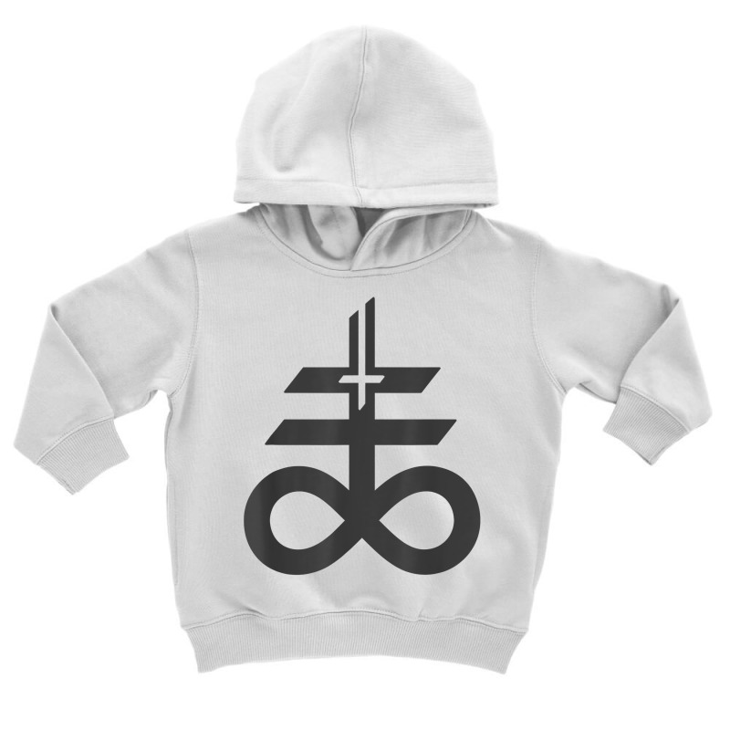 Satanic Cross & Inverted Cross. Black Goth Satanism Satanist T Shirt Toddler Hoodie by xq8pjbeamer | Artistshot