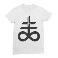 Satanic Cross & Inverted Cross. Black Goth Satanism Satanist T Shirt Ladies Fitted T-shirt | Artistshot