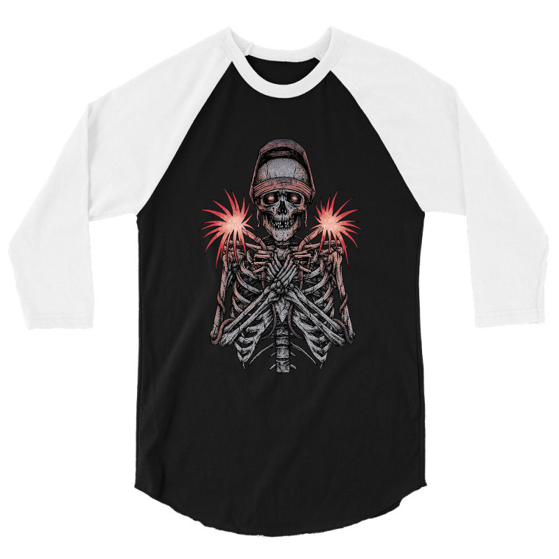 Skull Welder 3/4 Sleeve Shirt by Cartel Crops | Artistshot