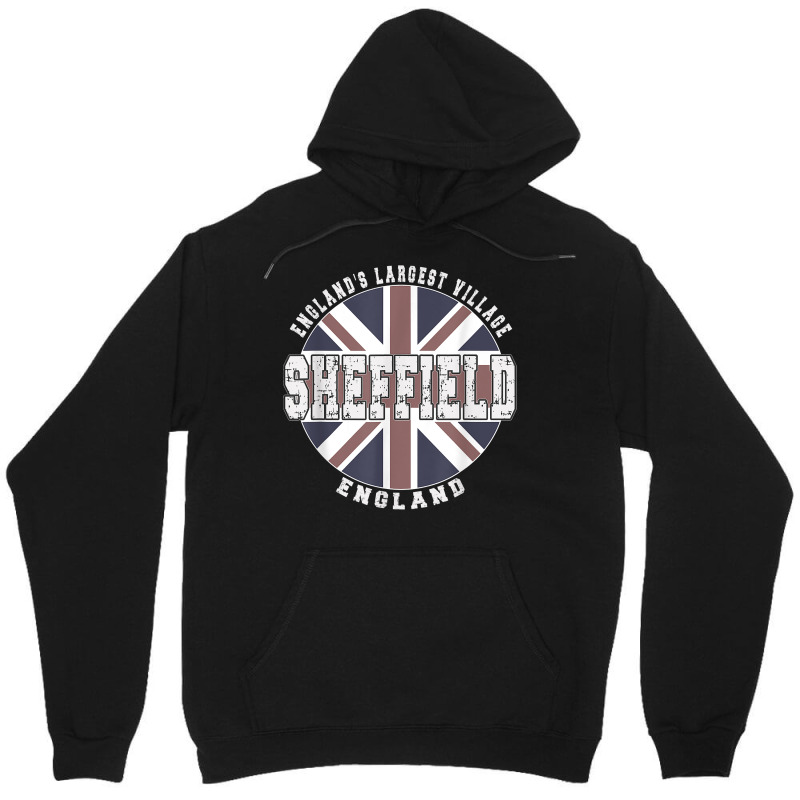 Sheffield England, Vintage English Flag T Shirt Unisex Hoodie by kylrahal8pot | Artistshot