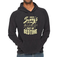 I Write Songs Past My Bedtime Songwriter Gift Vintage Hoodie | Artistshot