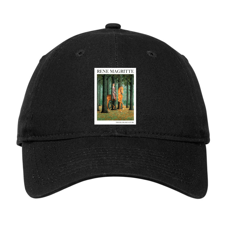 Rene Magritte The Blank Signature Adjustable Cap by SheilaAntoinette | Artistshot