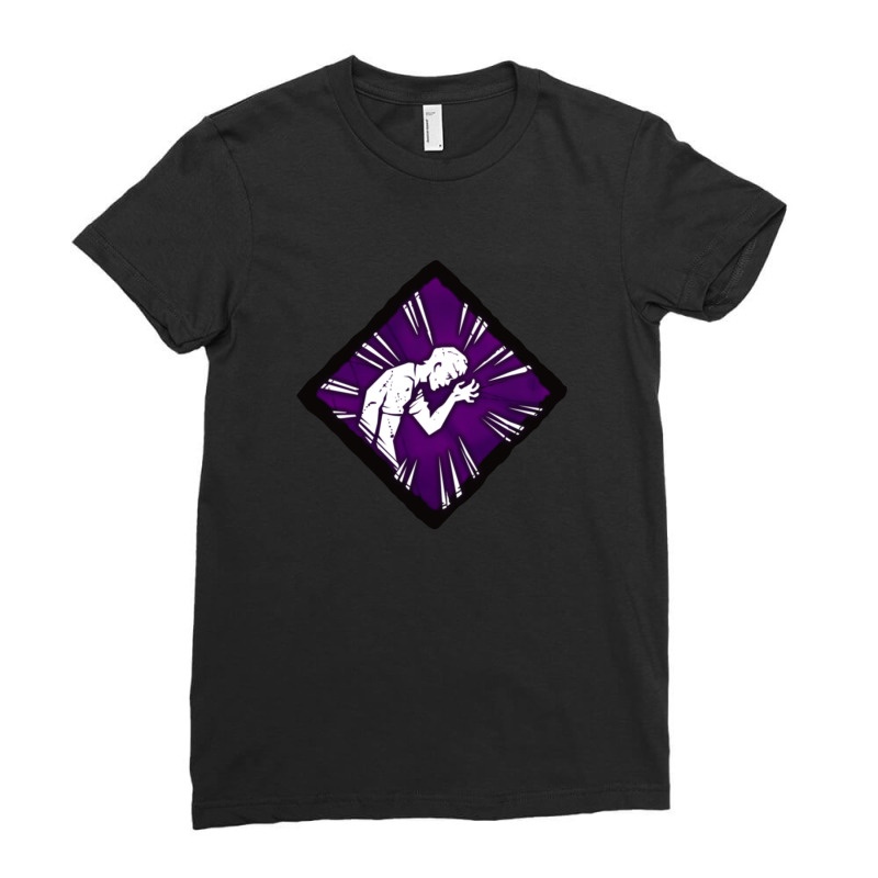 Mind Breaker Hq Diamond Perk Inspired Splash Art Ladies Fitted T-shirt | Artistshot