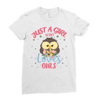 Just A Girl Who Loves Owls For Light Ladies Fitted T-shirt | Artistshot