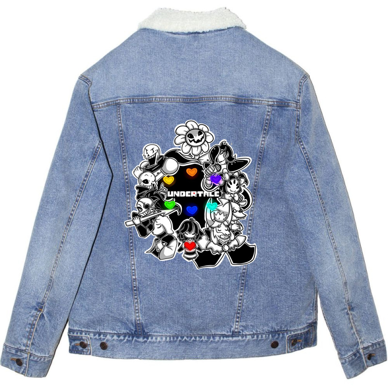 Undertale Flowey Unisex Sherpa-lined Denim Jacket | Artistshot