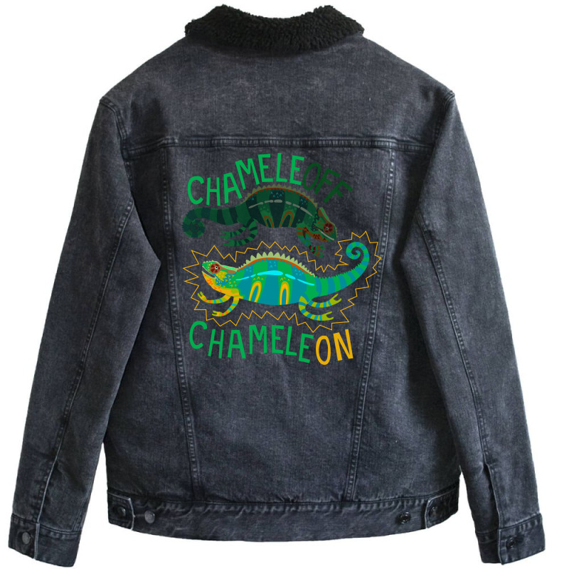 Chameleoff Chameleon Unisex Sherpa-lined Denim Jacket | Artistshot