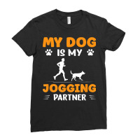 Running Jogger Dogs Cardio Dog Is My Jogging Partner T Shirt Ladies Fitted T-shirt | Artistshot