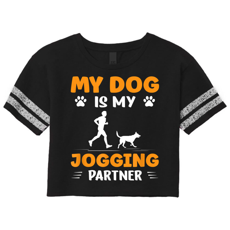 Running Jogger Dogs Cardio Dog Is My Jogging Partner T Shirt Scorecard Crop Tee by shmonotpv4s | Artistshot