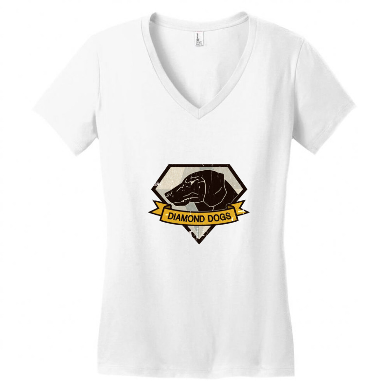 Metal Gear Solid  Diamond Dogs  Vintage Women's V-Neck T-Shirt by StaceyKerry | Artistshot