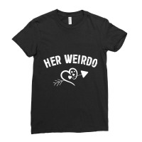 Valentine Day Her Weirdo For Him Couple Matching Dress T Shirt Ladies Fitted T-shirt | Artistshot