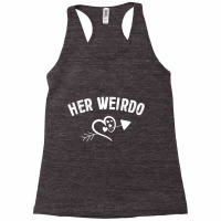 Valentine Day Her Weirdo For Him Couple Matching Dress T Shirt Racerback Tank | Artistshot