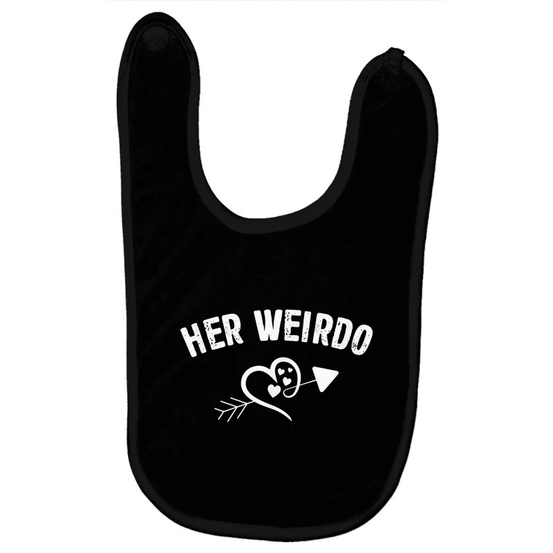 Valentine Day Her Weirdo For Him Couple Matching Dress T Shirt Baby Bibs by nilda1pr4klauer | Artistshot