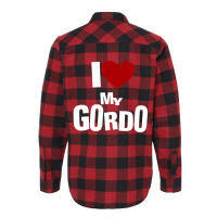 I Love My Gordo Flannel Shirt | Artistshot