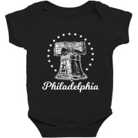 Womens Philadelphia Novelty Liberty Bell Vneck Baby Bodysuit | Artistshot