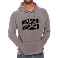 Musical Notes Black White Modern Vintage Hoodie | Artistshot