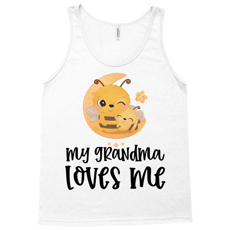 Bees Moon My Grandma Loves Me Tank Top by CueTrendyFinds | Artistshot