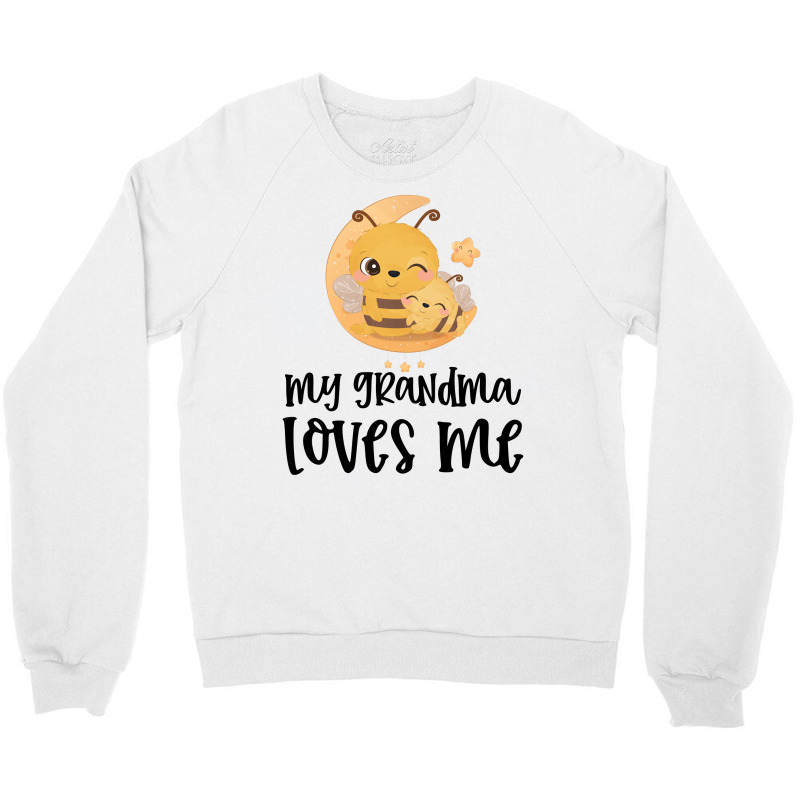 Bees Moon My Grandma Loves Me Crewneck Sweatshirt by CueTrendyFinds | Artistshot