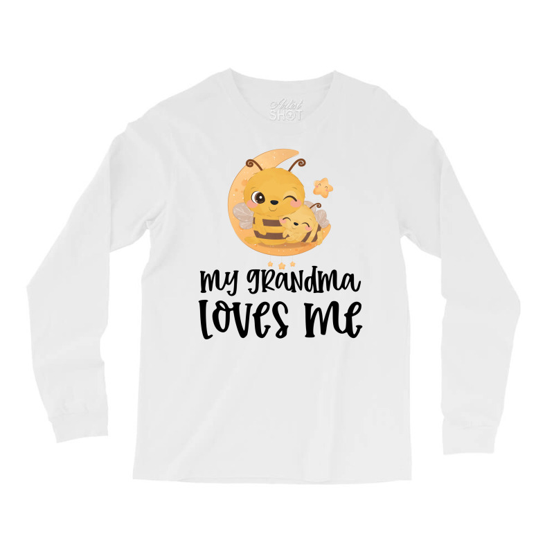 Bees Moon My Grandma Loves Me Long Sleeve Shirts by CueTrendyFinds | Artistshot