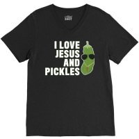 I Love Jesus And Pickles   Christian   Boys Girls Women Gift T Shirt V-neck Tee | Artistshot