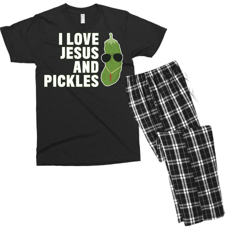 I Love Jesus And Pickles   Christian   Boys Girls Women Gift T Shirt Men's T-shirt Pajama Set by adam.troare | Artistshot