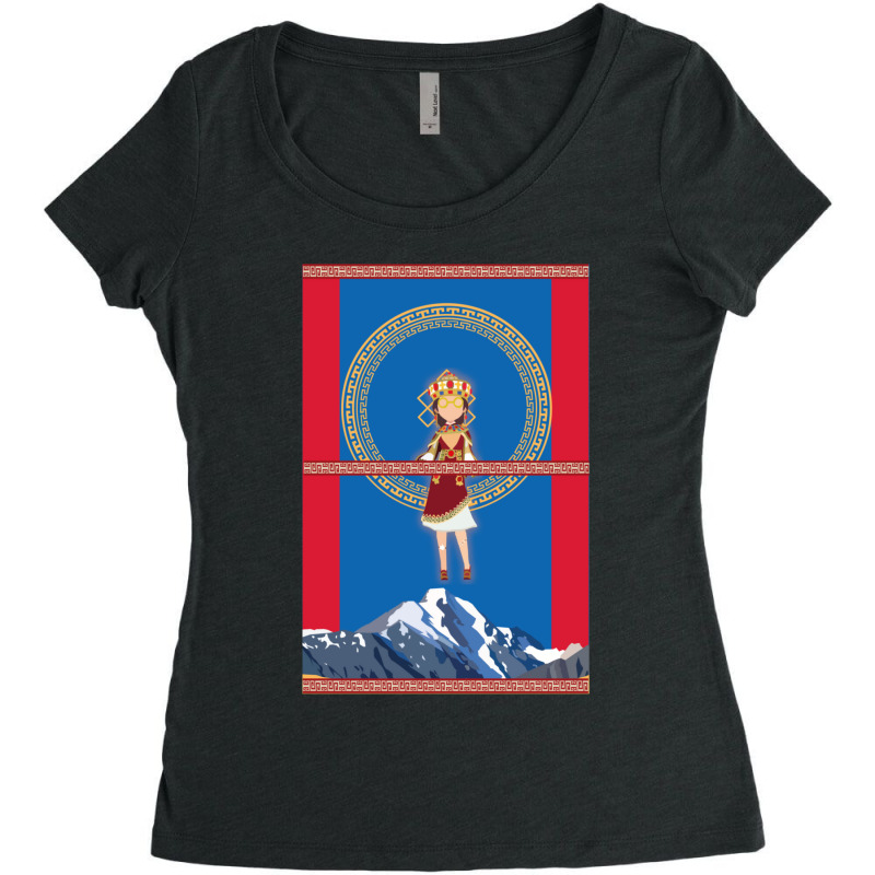 Mongol Helena Women's Triblend Scoop T-shirt by ReenaKonicek | Artistshot