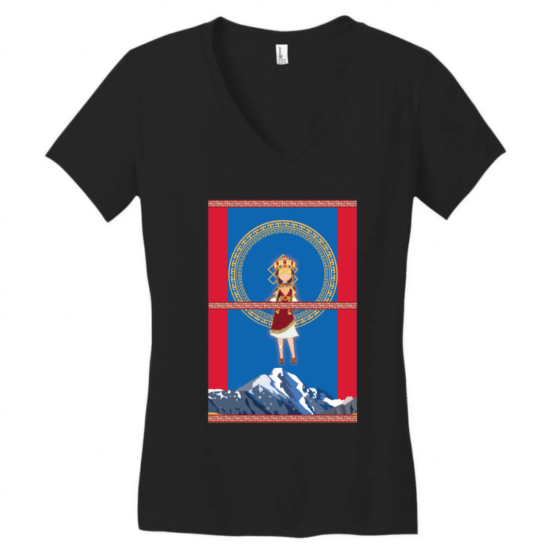 Mongol Helena Women's V-Neck T-Shirt by ReenaKonicek | Artistshot